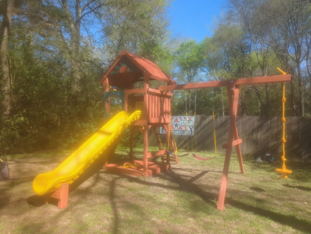 Willis TX 1 Tree Frogs Swing Sets Install