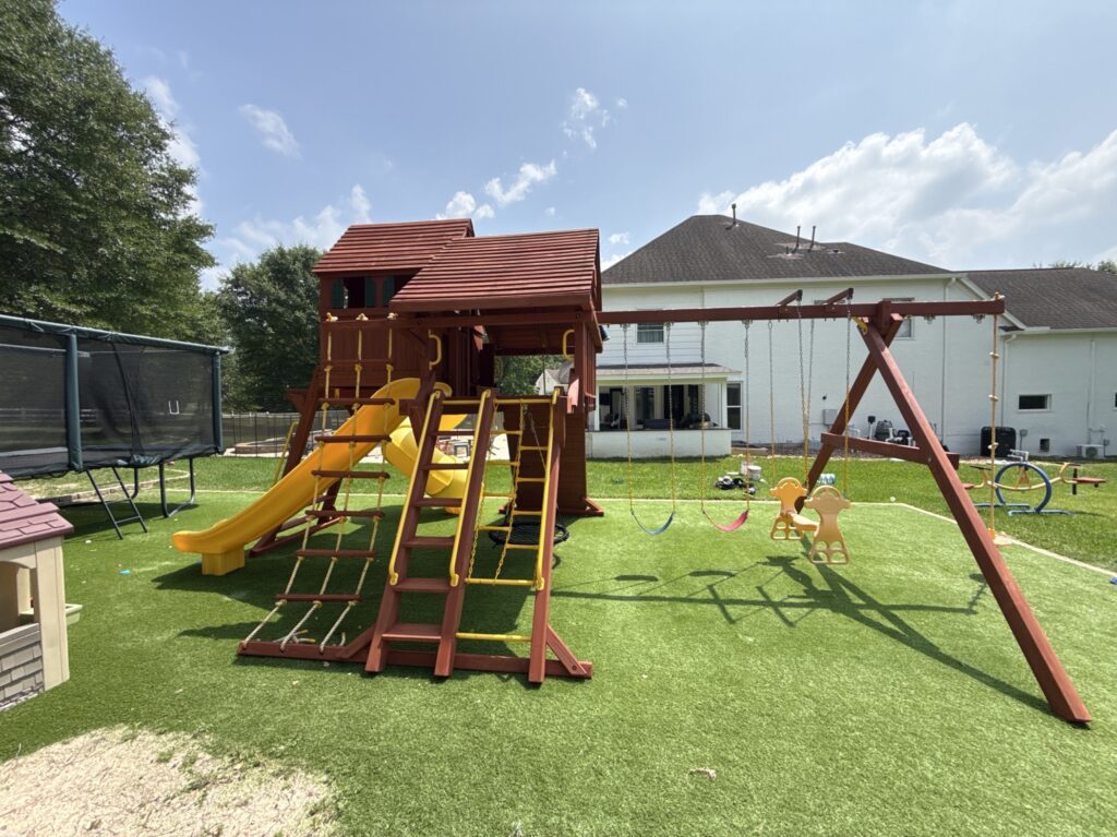 Montgomery TX 1 Tree Frogs Swing Sets Install