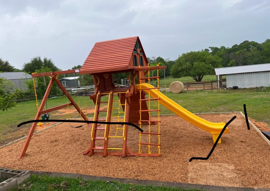 Willis TX 1 Tree Frogs Swing Sets Install