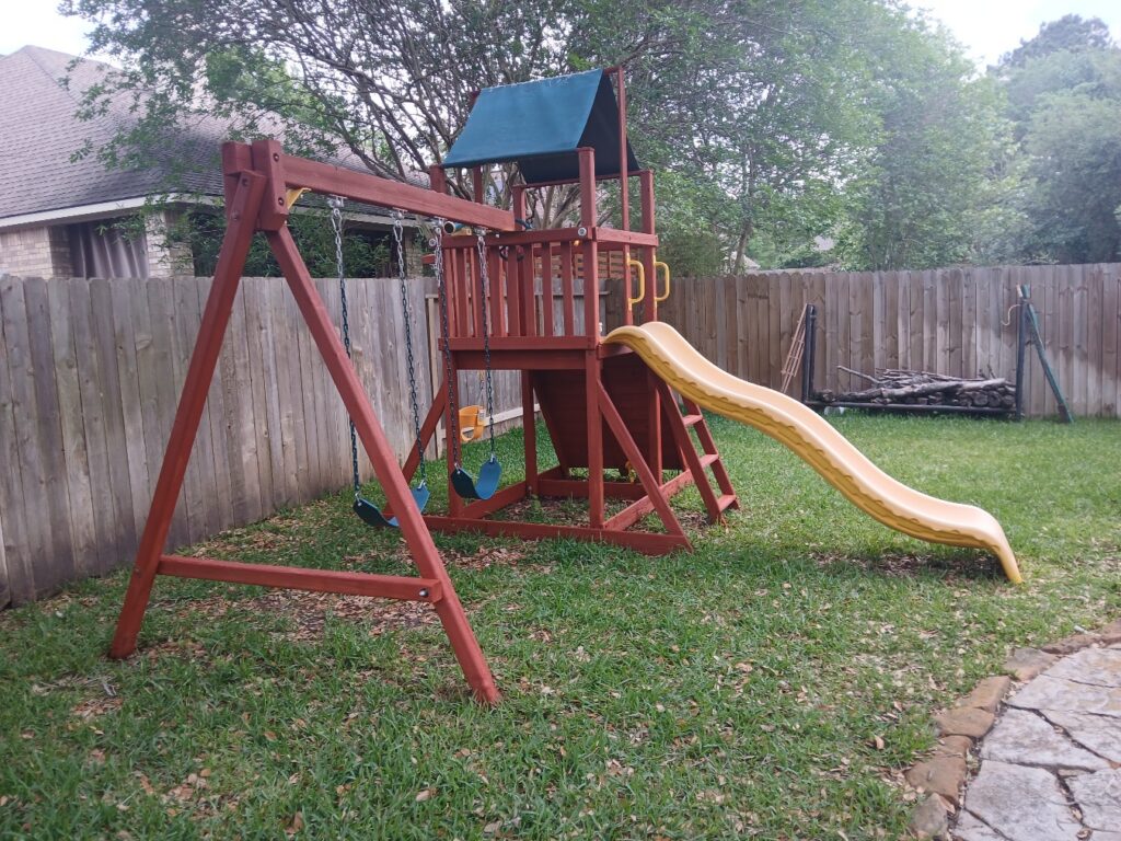 Woodland TX 1 Tree Frogs Swing Sets Install