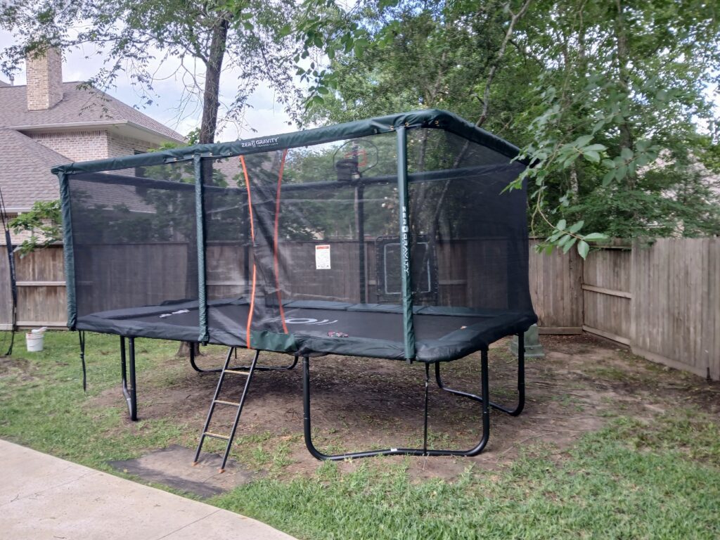 Woodlands TX 1 Trampoline Install