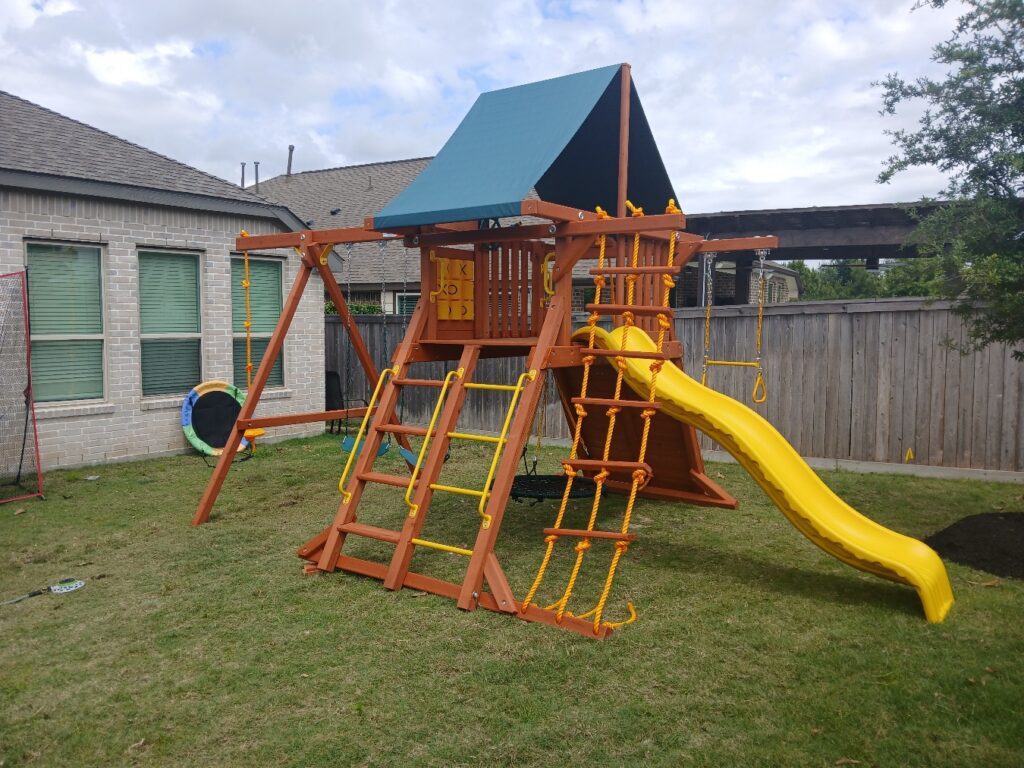 Cypress TX 1 Tree Frogs Swing Sets Install