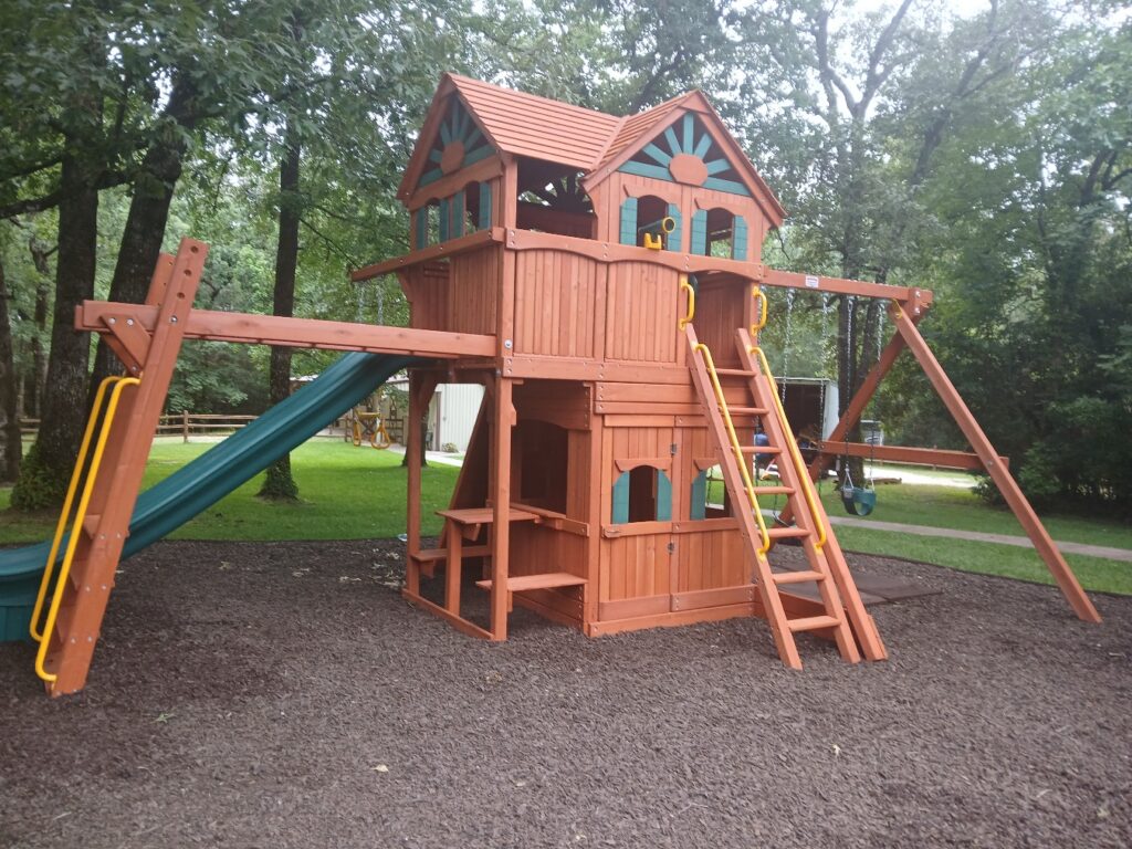 Montgomery TX 1 Tree Frogs Swing Sets Install