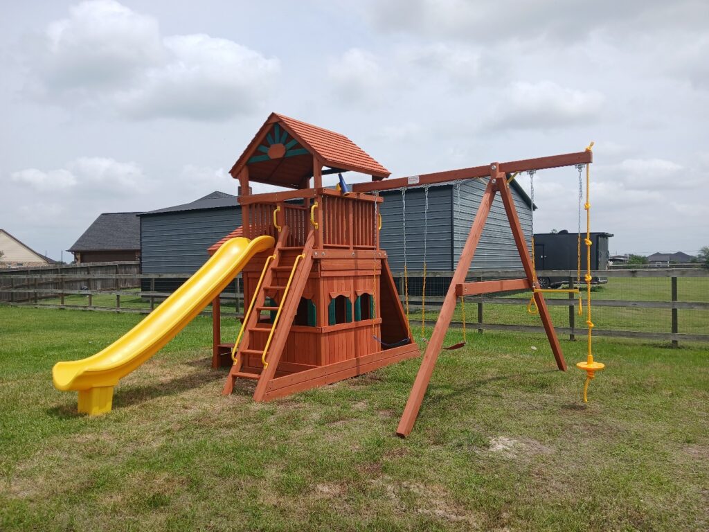 Needville TX 1 Tree Frogs Swing Sets Install