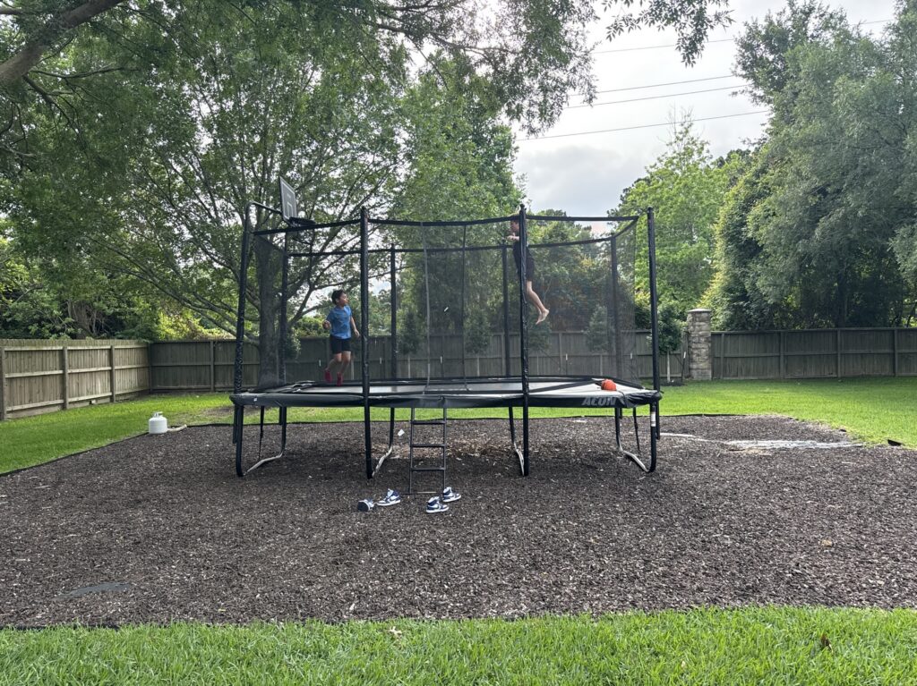 Tomball TX 1 Trampoline Install