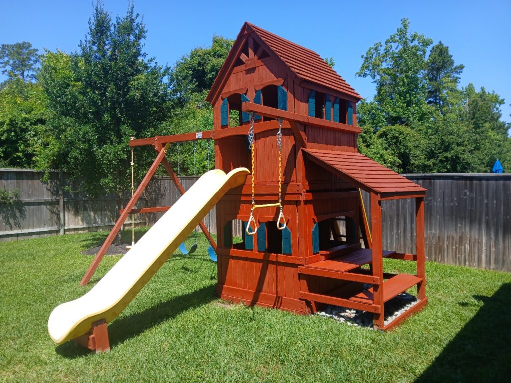 Woodsland TX 1 Tree Frogs Swing Sets Install