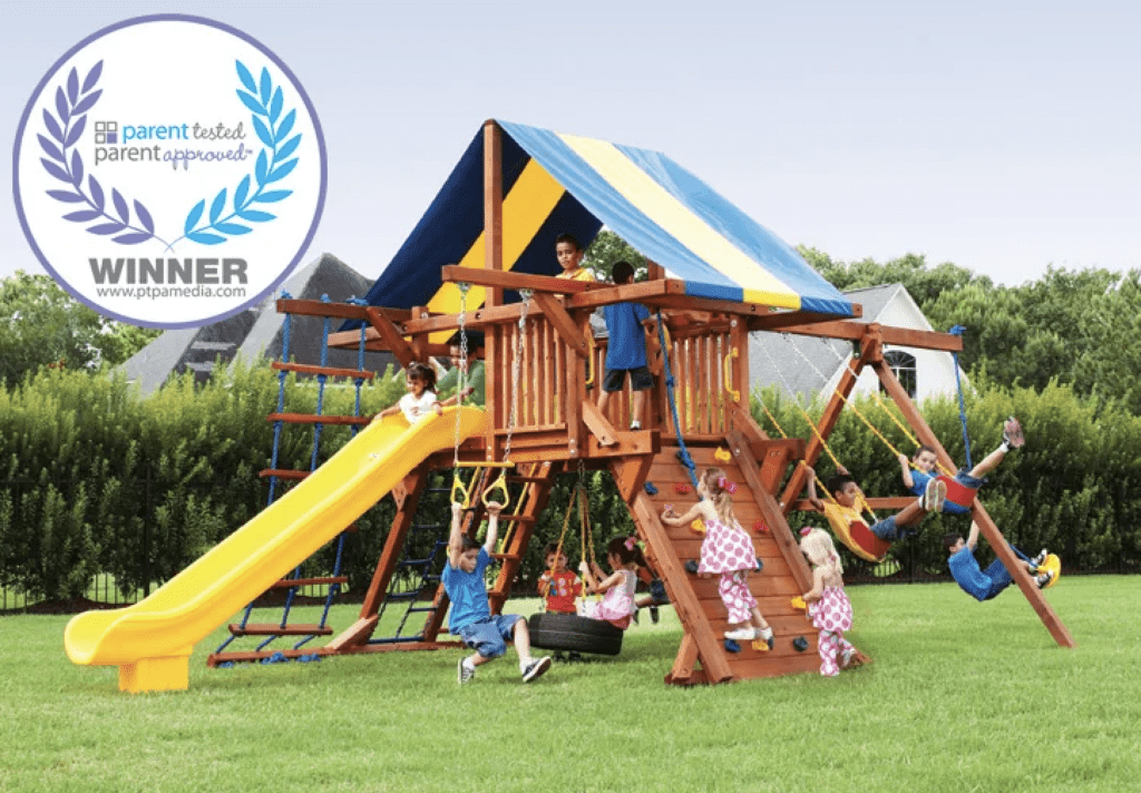 backyard playset in Texas