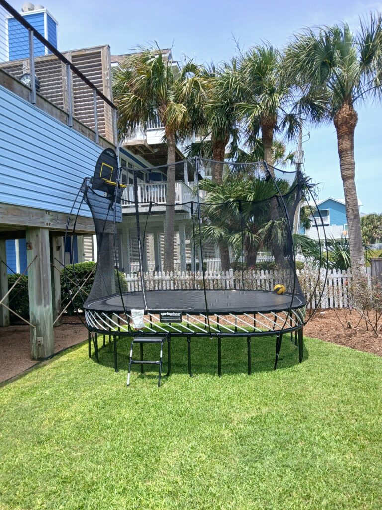 Galveston TX 3 Trampoline Install