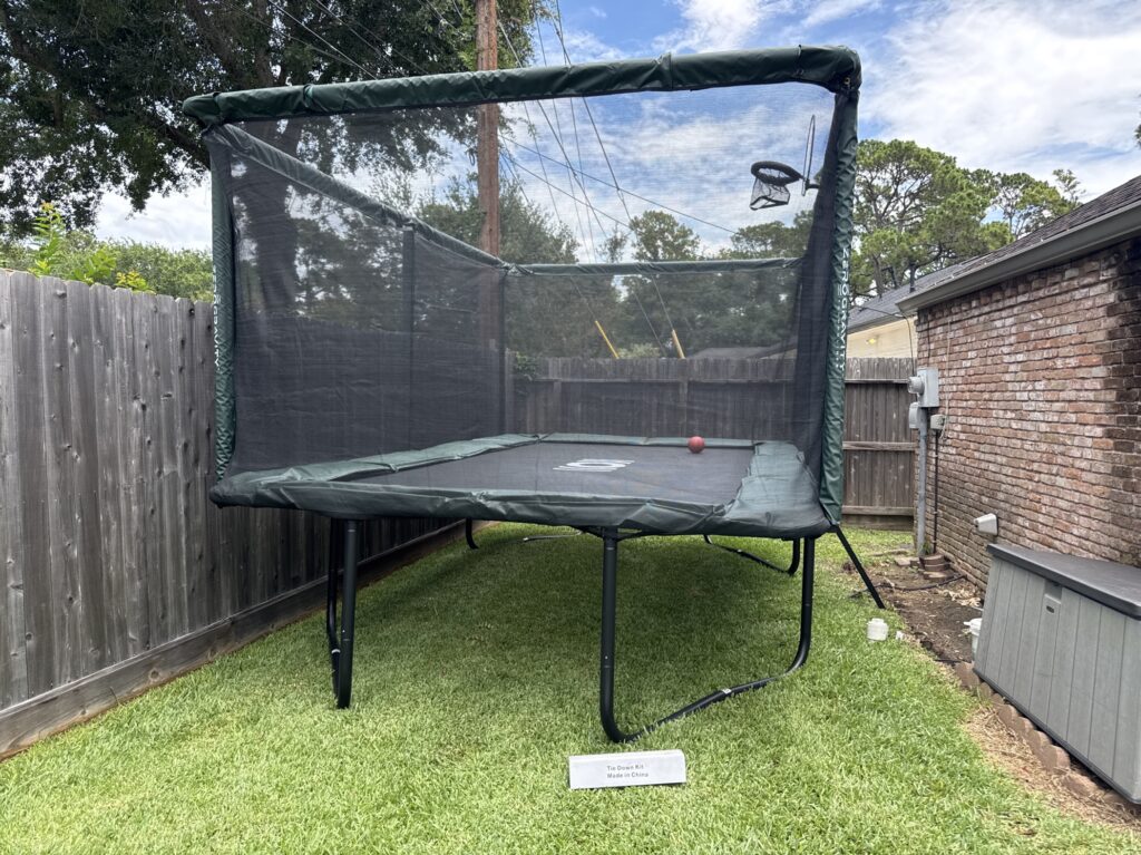 Houston TX 1 Trampoline Install