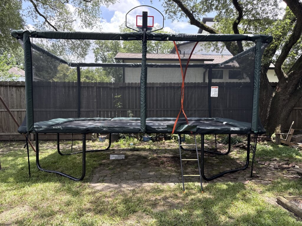 Houston TX 1 Trampoline Install