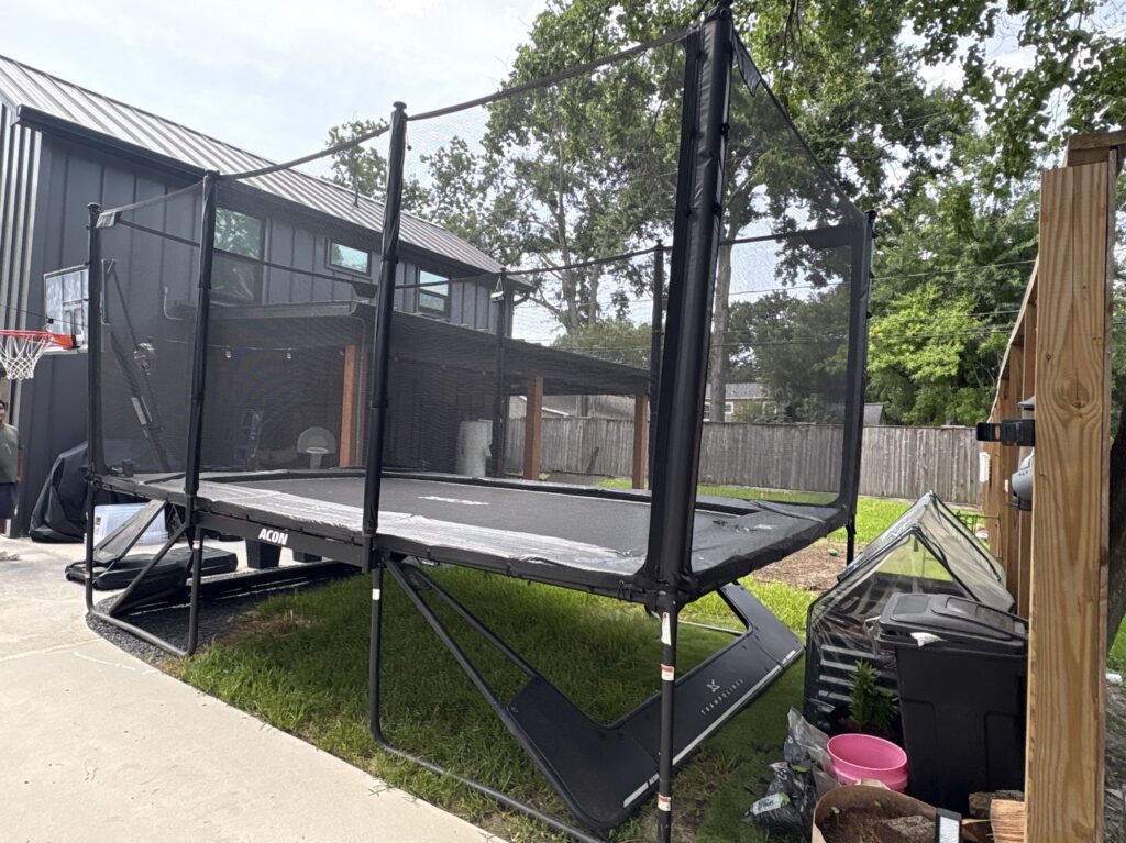 Houston TX 1 Trampoline Install