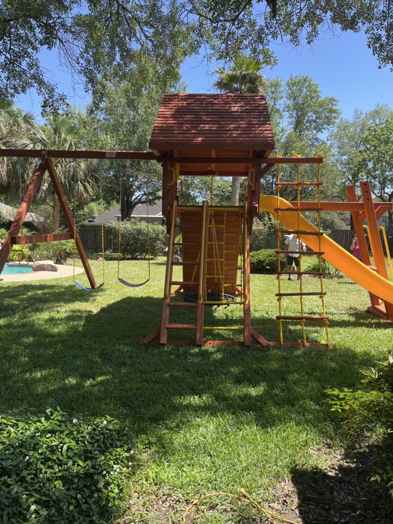 Seally TX 1 Tree Frogs Swing Sets Install