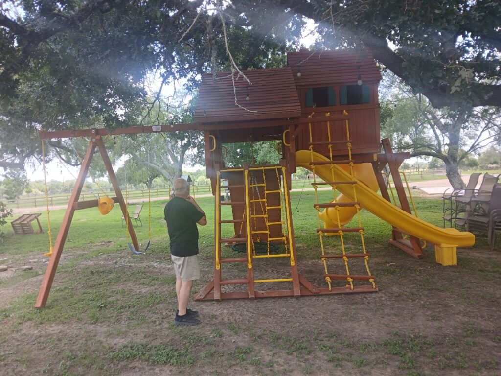 Weimar TX 1 Tree Frogs Swing Sets Install