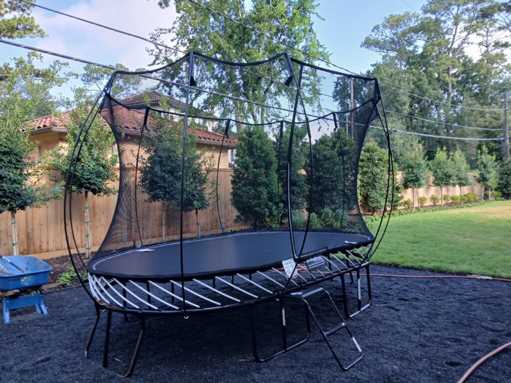 Houston TX 1 Trampoline Install
