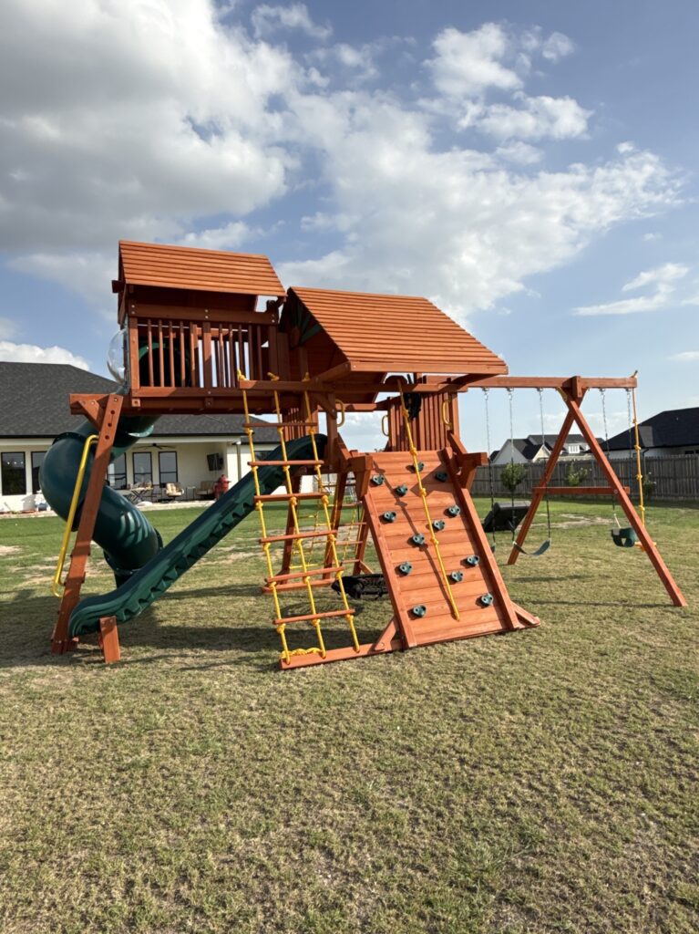 Salado TX 1 Tree Frogs Swing Sets Install