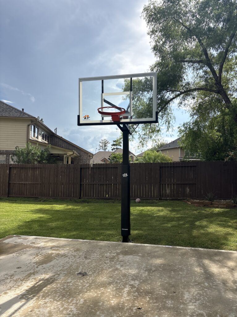 Tomball TX 2 Ryval Hoops Basketball Hoop Install