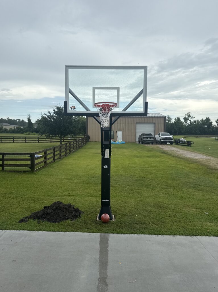 Baytown TX 1 Ryval Hoops Basketball Hoop Install