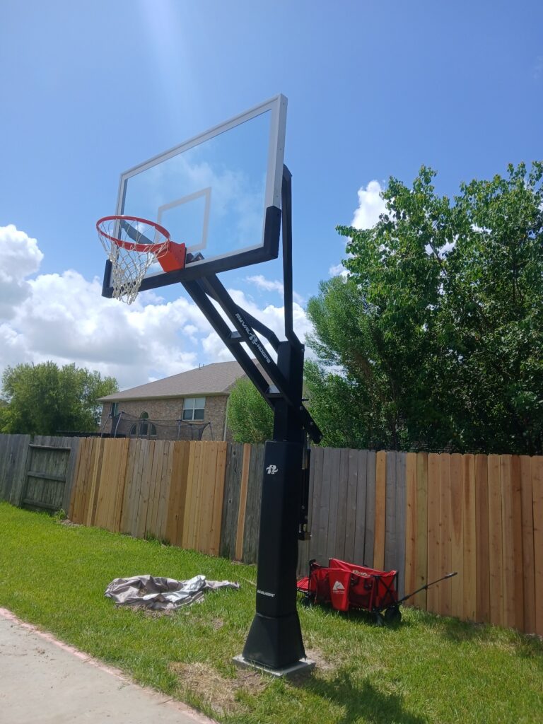Houston TX 2 Ryval Hoops Basketball Hoop Install
