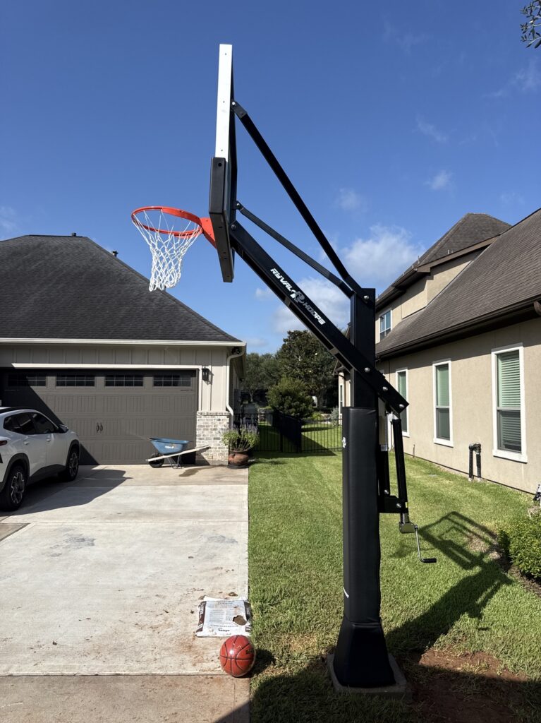 fulshear TX 1 Ryval Hoops Basketball Hoop Install