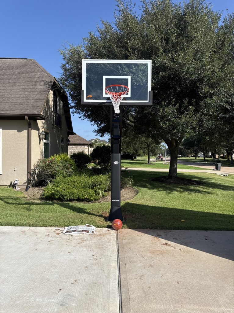fulshear TX 2 Ryval Hoops Basketball Hoop Install