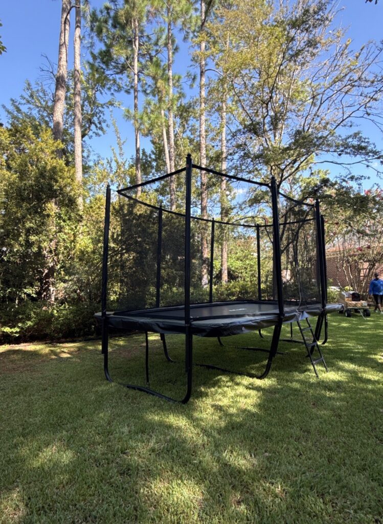 Houston TX 3 Trampoline Install