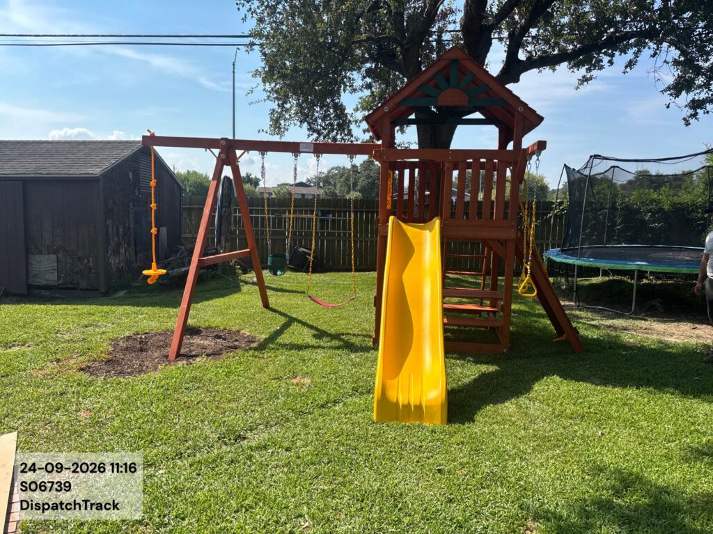 Texas City TX 1 Tree Frogs Swing Sets Install