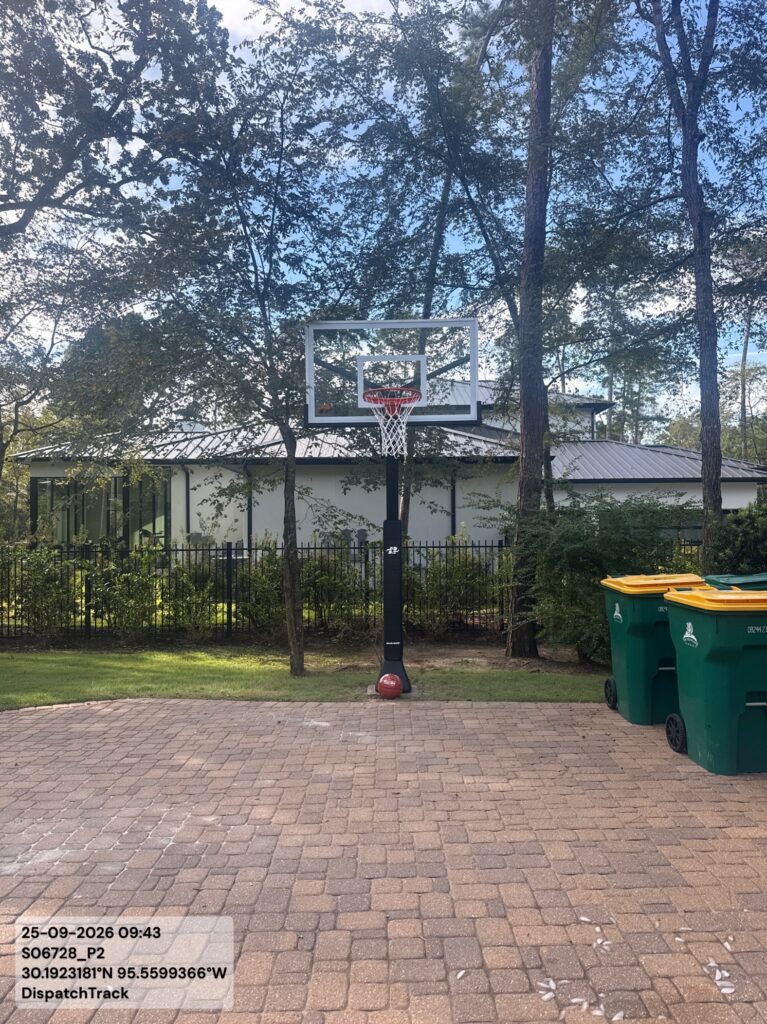 The Woodlands TX 2 Ryval Hoops Basketball Hoop Install
