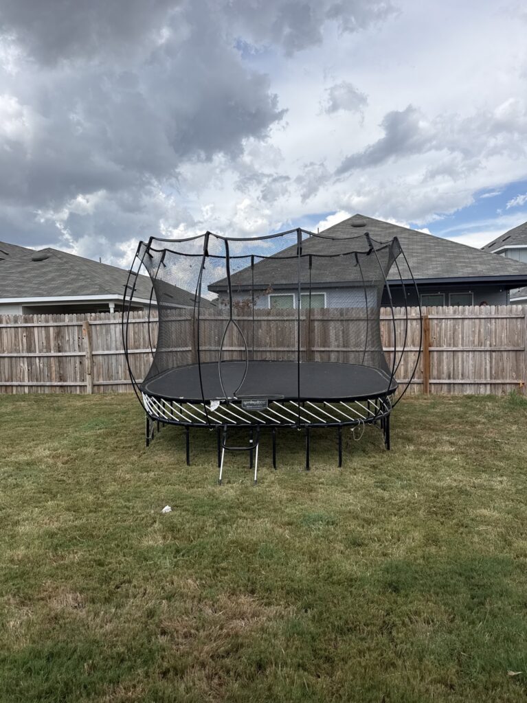 new braunfels TX 1 Trampoline Install