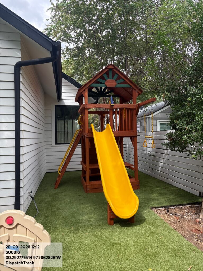 Austin TX 1 Tree Frogs Swing Sets Install