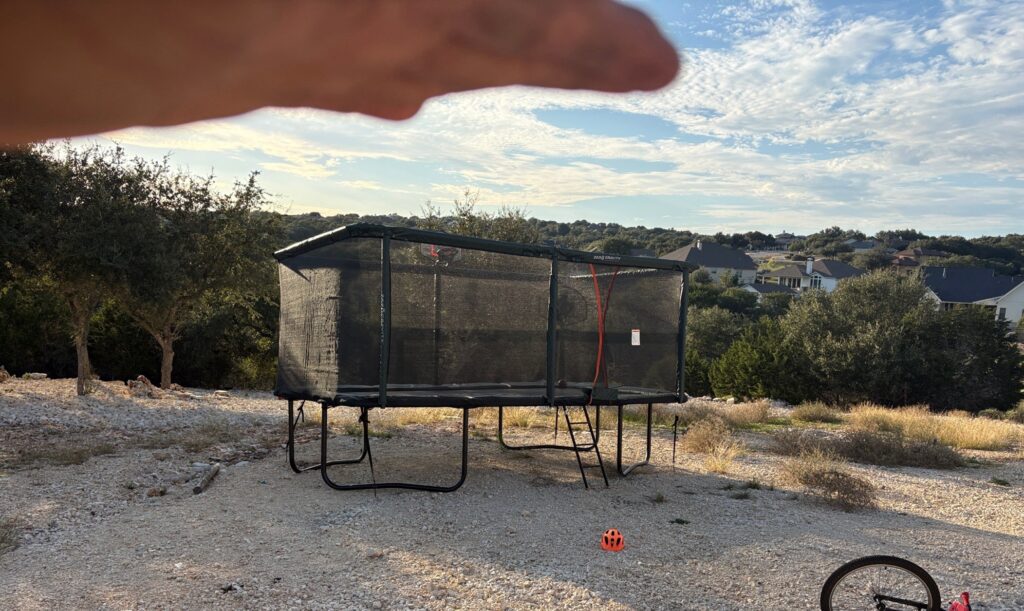 Canyon Lake TX 1 Trampoline Install