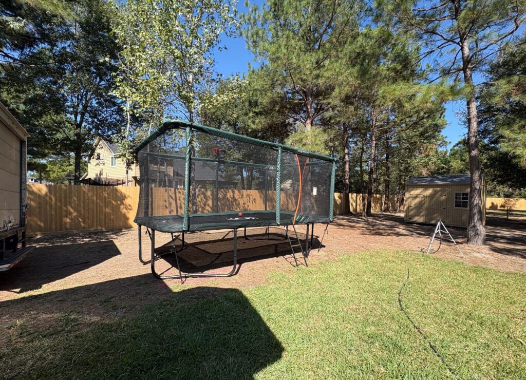 Conroe TX 1 Trampoline Install