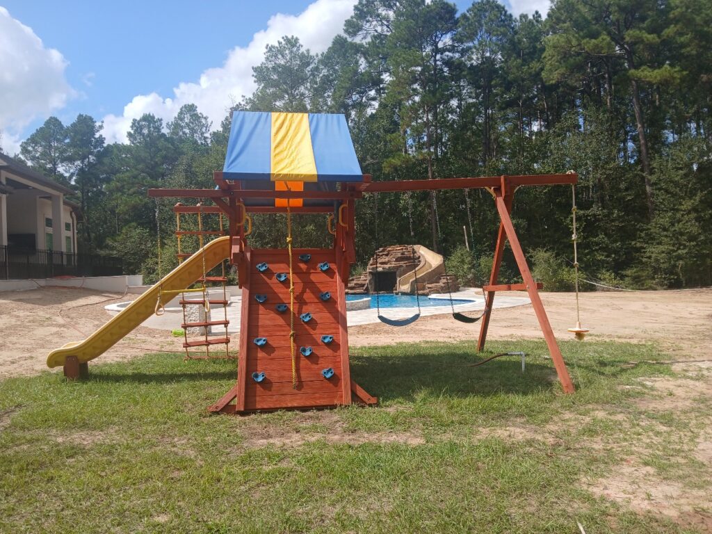 Hockley TX 2 Tree Frogs Swing Sets Install