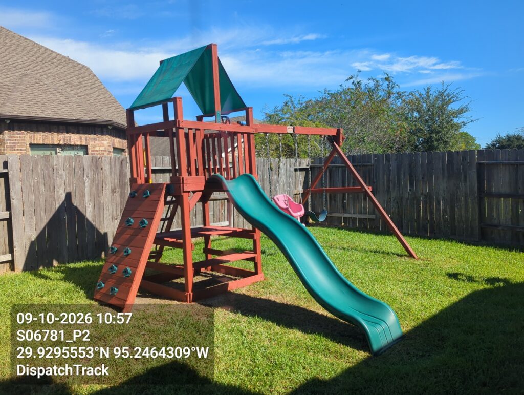 Humble TX 2 Tree Frogs Swing Sets Install