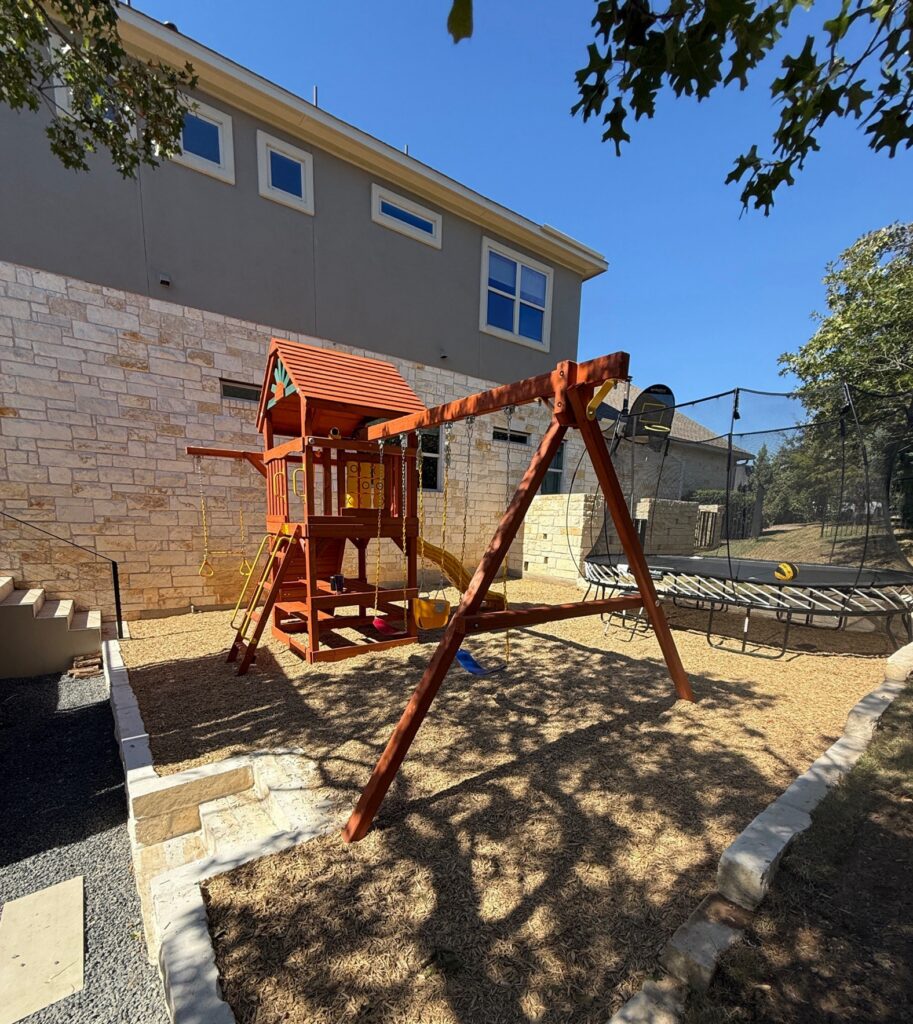 Lakeway TX 1 Tree Frogs Swing Sets Install
