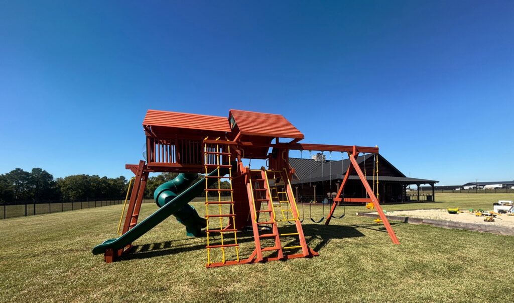 New Waverly TX 2 Tree Frogs Swing Sets Install