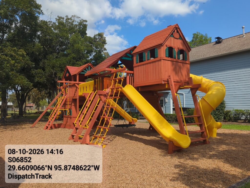 Richmond TX 1 Tree Frogs Swing Sets Install