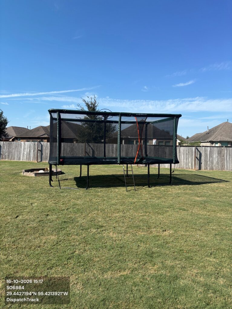 Rosharon TX 1 Trampoline Install