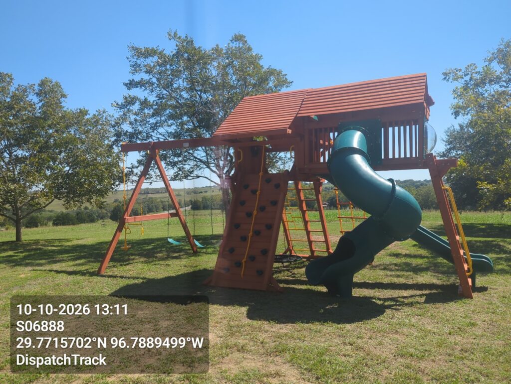 Weimar TX 1 Tree Frogs Swing Sets Install
